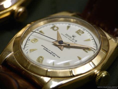 Time Machine: A Dozen Rolex Oyster Perpetual 'Bubblebacks'. It 